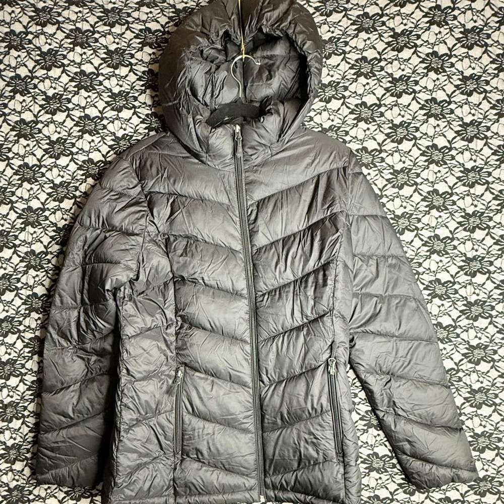 Charter Club Women's Charcoal Puffer Jacket - Picture 4 of 5